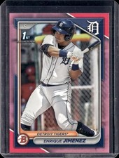 2024 Bowman - Prospects Enrique Jimenez #BP-31 Fuchsia Border /299 (RC)