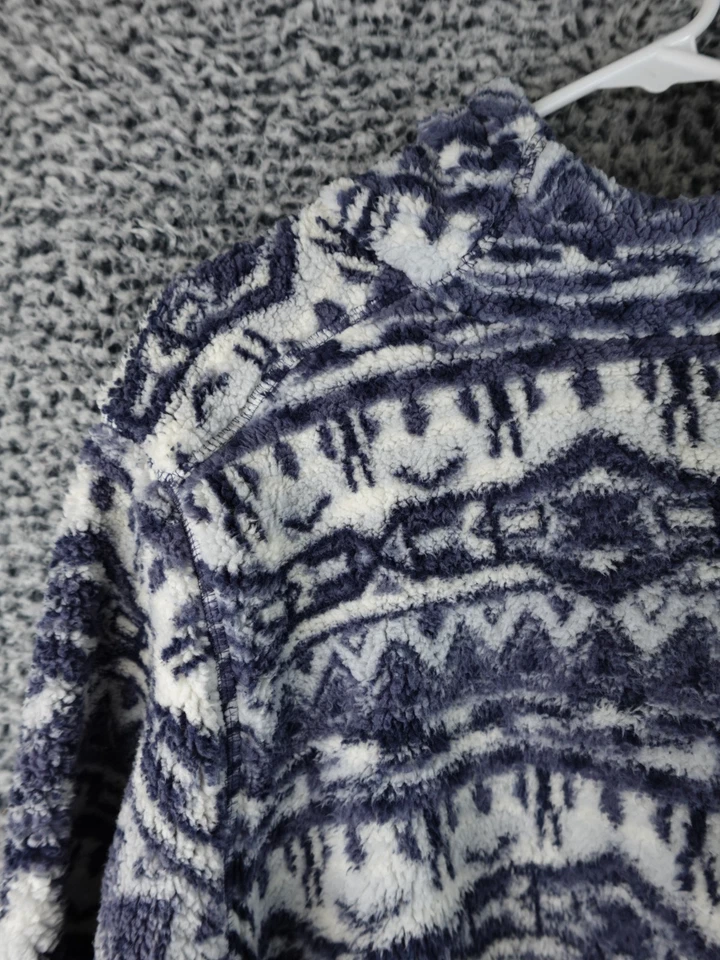 Sudadera con capucha polar Columbia West Bend para mujer grande estampada multicolor manga larga Foto 2 de 4