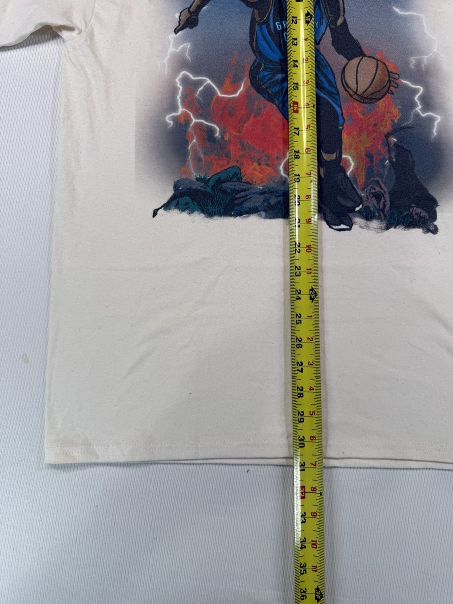 GRP FLY Basketball Lightning Graphic T-Shirt Men’s Large Blue Red Streetwear View 5