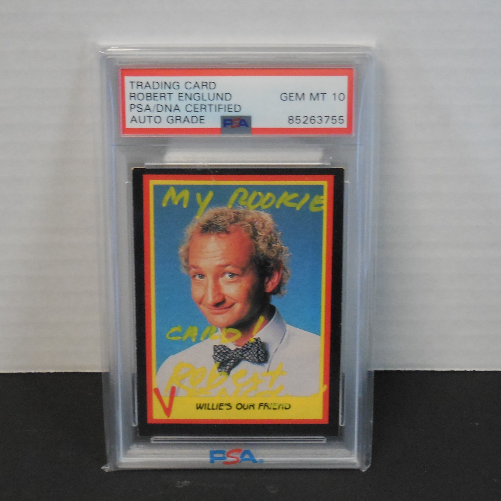 1984 FLEER ROBERT ENGLUND AUTOGRAPHED CARD WITH INSC PSA DNA 10 AUTO GRADE