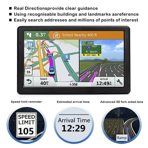 7" GPS Navigation Car Truck Navigator Sat Nav Lifetime Free AU Maps Update - Picture 11 of 13