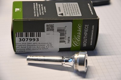 Dennis Wick 4BFD Flügelhornmundstück mit deutschem Schaft (10mm)