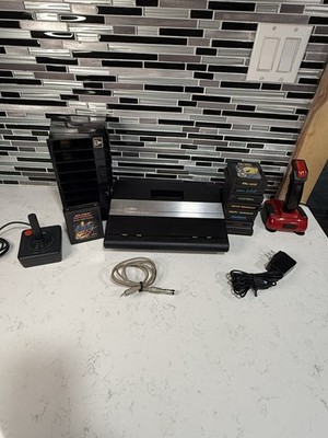 Atari 7800 ProSystem Console Bundle 9 Games 2 Controllers Tested Working