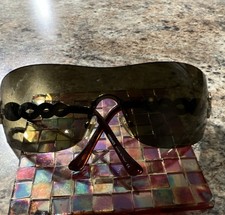 Authentic Versace MOD 2053 Shield Sunglasses Brown Medusa Made in Italy Y2K