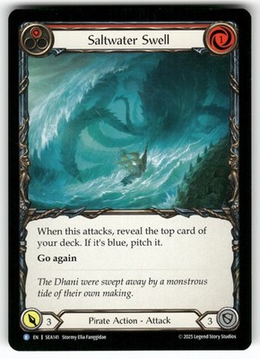 Saltwater Swell (Red) Rare High Seas SEA141 NM Normal