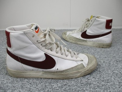 Nike Shoes Mens 9.5 Blazer Mid '77 Vintage White Red Leather Casual BQ6806-111