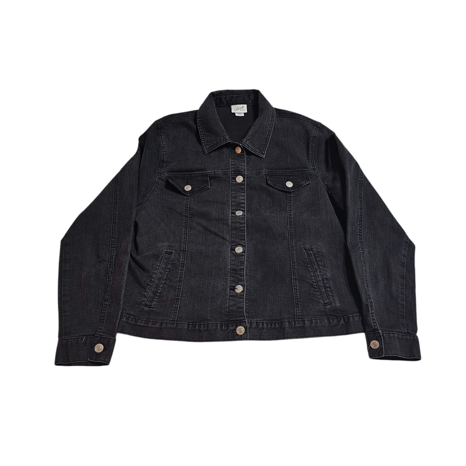 Jaclyn Smith Collection Denim Jacket Button Front… - image 5