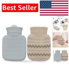 Mini Leak-Proof Hot Water Bottle with Washable Cover-Multi-Use Therapy Solution