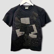 Junya Watanabe X Comme Des Garcons Black Patchwork Cotton Blend T-shirt S