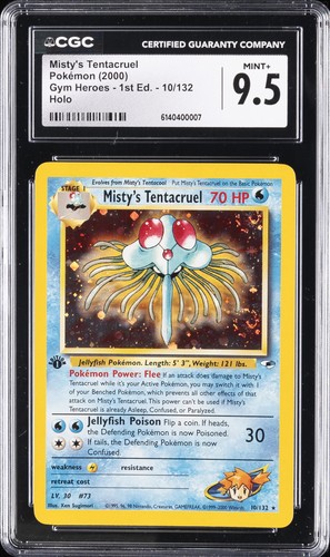 Misty's Tentacruel (1st Edition) graded CGC 9.5 for sale on eBay