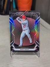 2021 Obsidian #50 Mike Trout Electric Etch Red 6/25 Angels SSP Clean