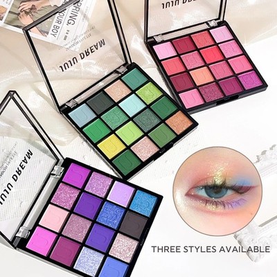 16 Farben Glitzer Schimmer Lidschatten Palette Lidschatten Diamant Make-up Set