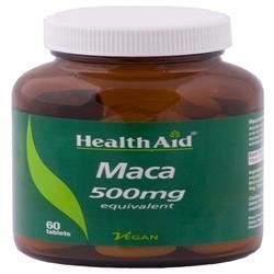 HealthAid Maca 500mg Equivalent 60 Tablets - 2 Pack