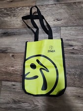 ZUMBA Tote Bag Dash Tote Mini Bag Small Tiny 12 Inch X 9 Inch Neon Green
