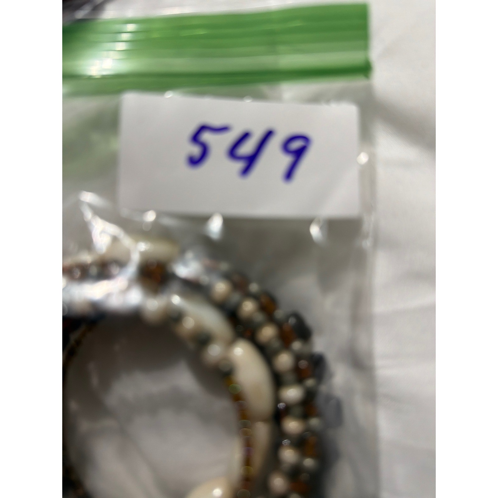 Boho Multi Strand Beaded Memory Wire Wrap Bracele… - image 4