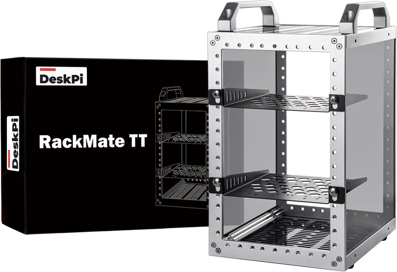 Deskpi Rackmate TT Mini Server Cabinet for Mini PC, Network, Servers, Audio