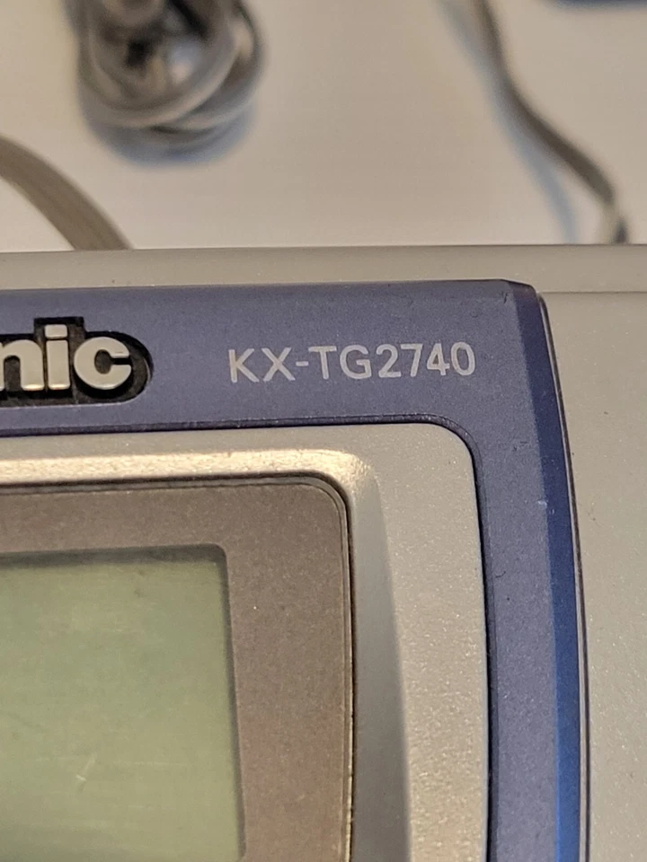 Base celular Panasonic KX-TG2740 con cables de alimentación probados Foto 4 de 4