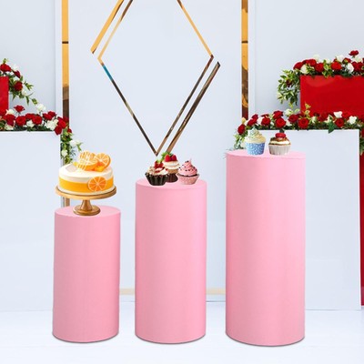 3 couvertures de pilier de support de plinthe élastiques pour anniversaire,