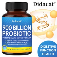 900 Billion Probiotic Protect Intestinal Health Lactobacillus Acidophilus 120 CT
