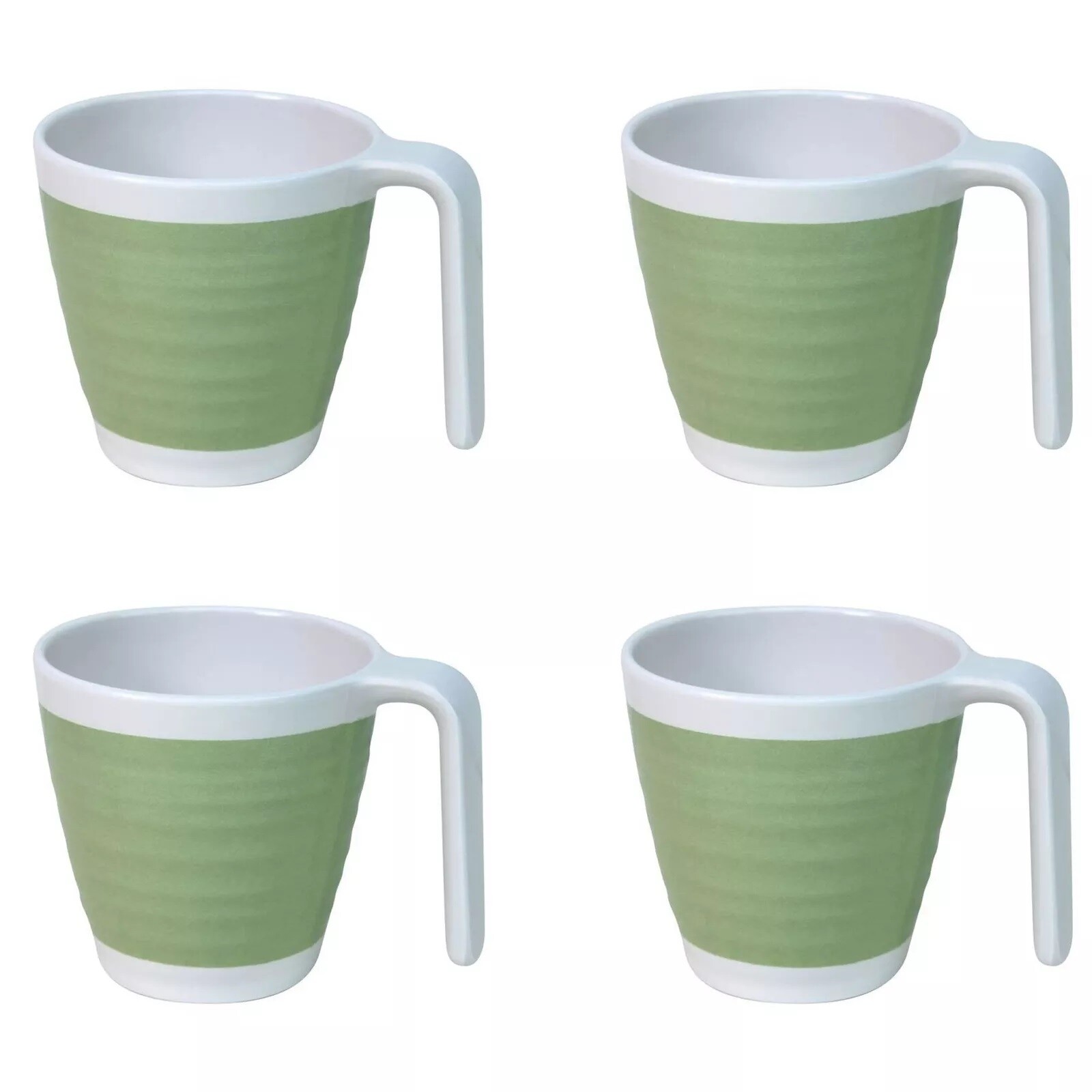 Outdoor Revolution 4 Piece Lime Melamine Mug Set Caravan Motorhome TABL1010