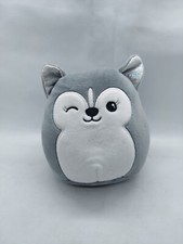 Squishmallow 5  Heidi Gray Husky Dog Plush Stuffed Animal Kellytoy