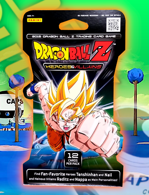 Dragon Ball Z Heroes Villains Panini TCG Game Booster Box 12 Card