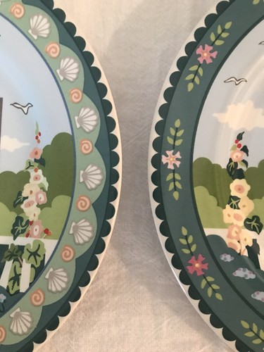 Juego de 4 platos de ensalada o postre Sakura Nantucket de Claire Murray 8,25" COMO NUEVO ESTADO - Imagen 3 de 5