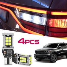 4pcs 6000k White 921 Led Backup Reverse Light Bulbs For Dodge Durango 2014-2020