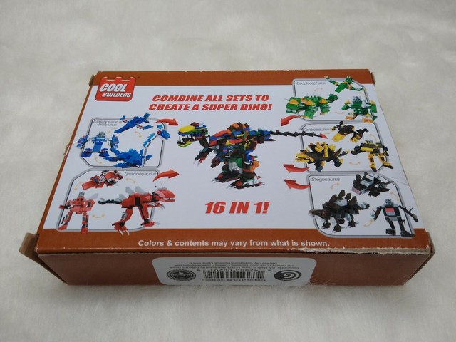 cool builders dinosaur building set