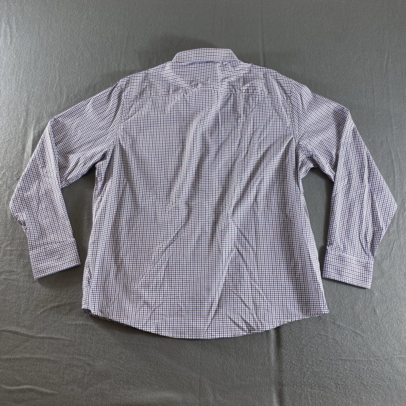 UNTUCKit Shirt Mens 2XL Blue Button Up Collared S… - image 7