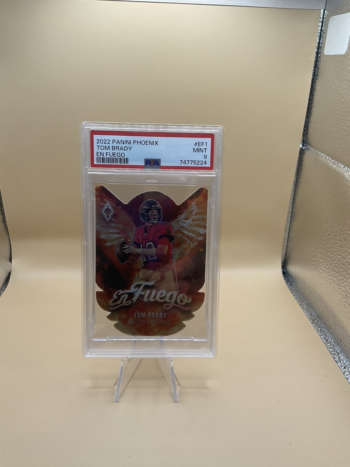 2022 Panini Phoenix Tom Brady En Fuego EF-1 RARE PSA9 CASE HIT *ITASCACARDS*