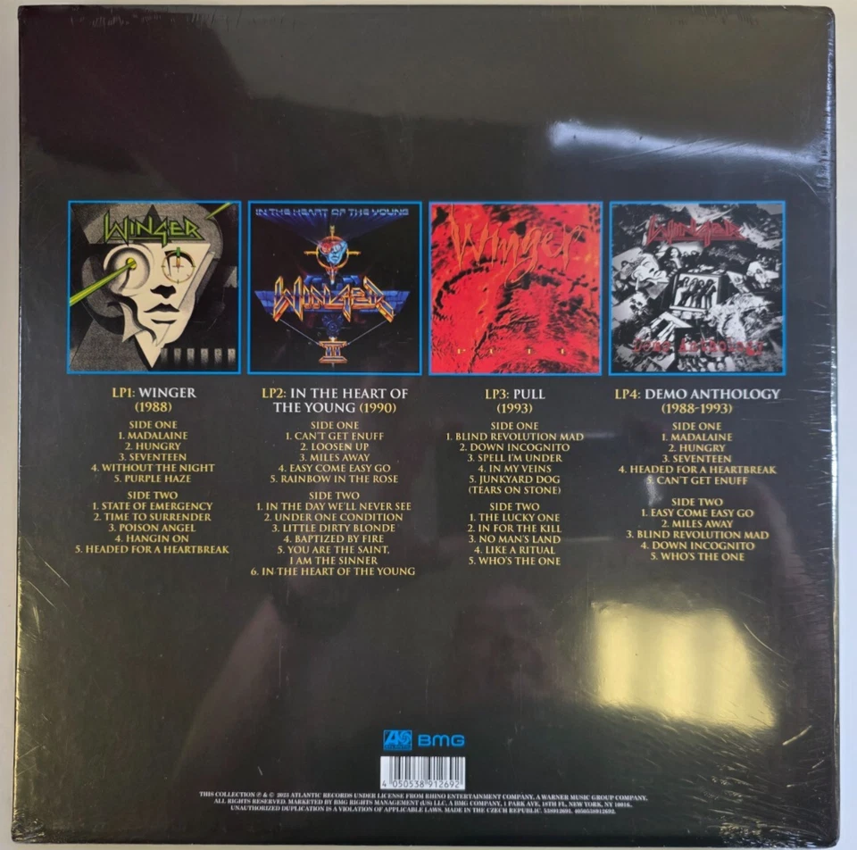 Winger Chapter One Atlantic Years 1988-1993 LP album vinyl 4 x record Boxset - Image 2 of 4