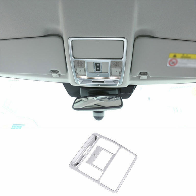For Range Rover Evoque 2017-2022 ABS Silver Front Reading Light Lamp Frame Trim