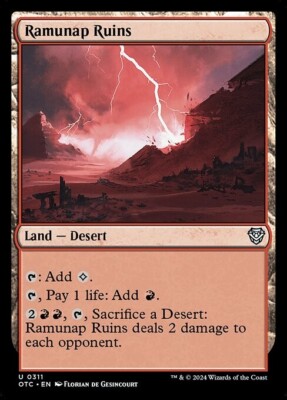 *MtG: 2x Ramunap Ruins  - Commander: Outlaws of Thunder Junction Uncommon*