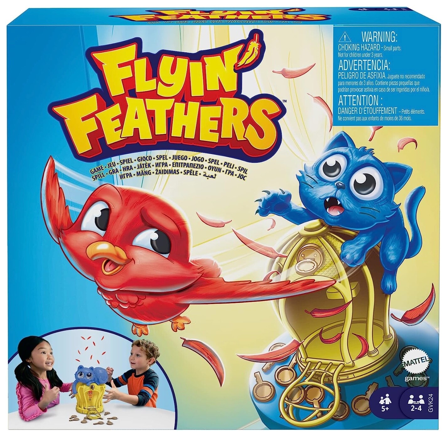 Flyin' Feathers by Mattel Games. "Feathers Fly High!" - Great for ages 5 &amp; up!