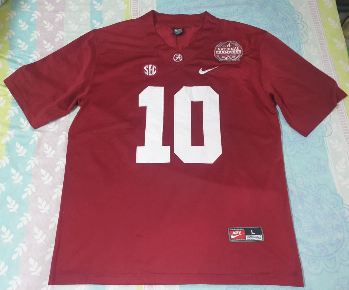 Alabama Crimson Tide Football College-NCAA Mac Jones #10 Nike Jersey SizeL