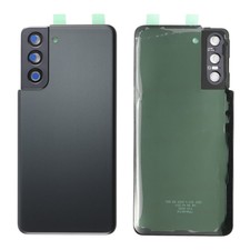 Back Battery Cover Door Camera Lens For Samsung Galaxy S21 5G G990 G991 Black