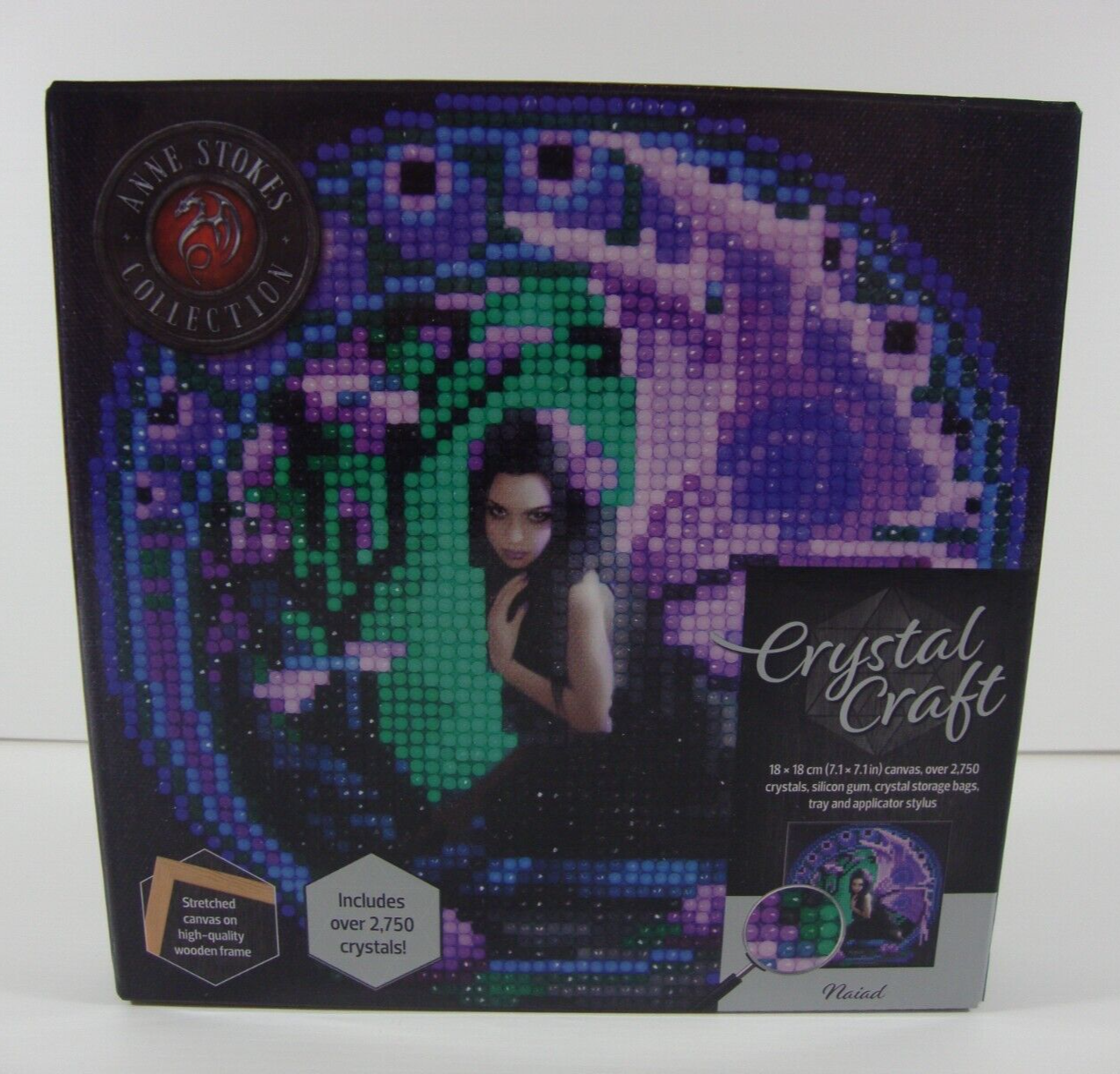 ANNE STOKES COLLECTION CRYSTAL CANVAS ART CRAFT NAIAD KIT NEW