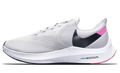 Nike Zoom Winflo 6 Grey/ Black/ Pink Sz 11.5 AQ7497-011 Running Shoes