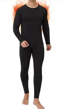 Long Johns Thermal Underwear for Men Soft Fleece Lined Base Layer Cold 