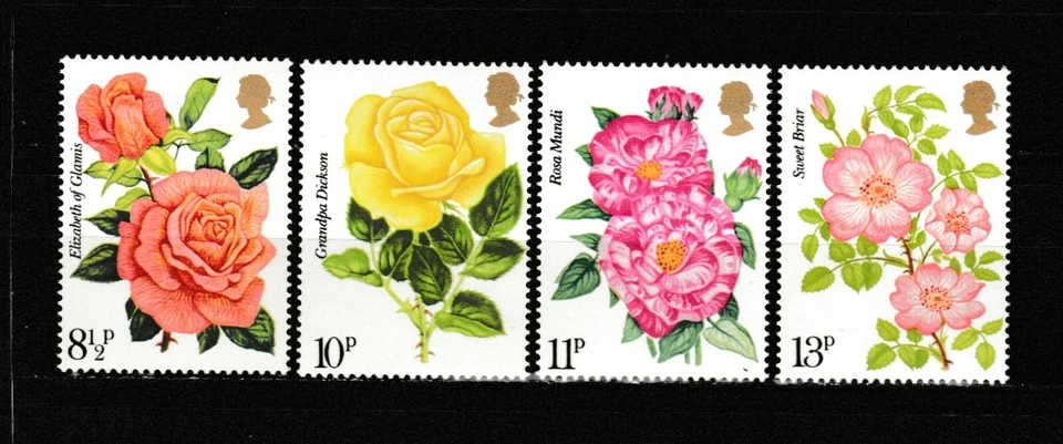 s35800 UK GREAT BRITAIN MNH 1976 Roses 4v