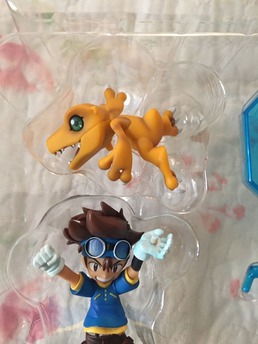 FIGURE DIGIMON ADVENTURE - TAICHI KAMIYA E AGUMON - G.E.M. SERIES