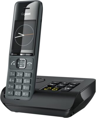 Gigaset Comfort 520A Telefon DECT mit Anrufbeantworter titan-schwarz Farbdisplay