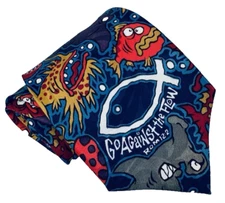 Appointed Apparel, Men's Neck Tie "Go against the Flow" Novelty Fish Rom 12:2