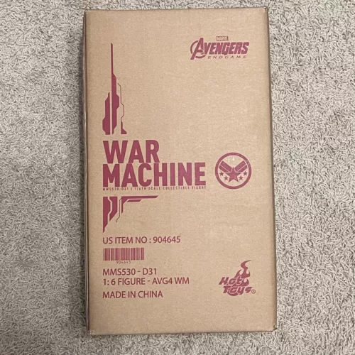 Figura escala 1:6 Hot Toys Película Obra Maestra Serie Avengers Endgame War Machine