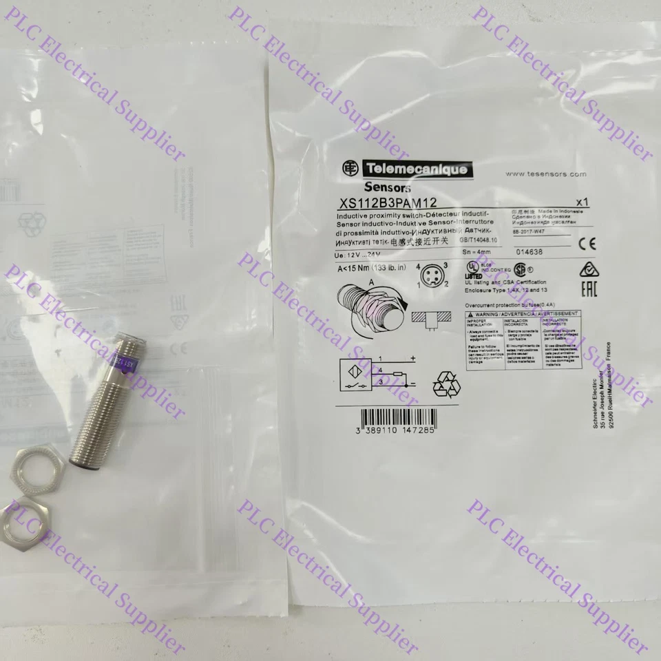XS112B3PAM12 1PCS Telemecanique XS112B3PAM12 Proximity Switch FAST SHIPPING - Image 3 of 4