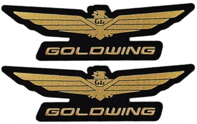 Honda Goldwing Embroidered Jacket Vest Patch -2PC  Iron on or Sew on  7''X2''