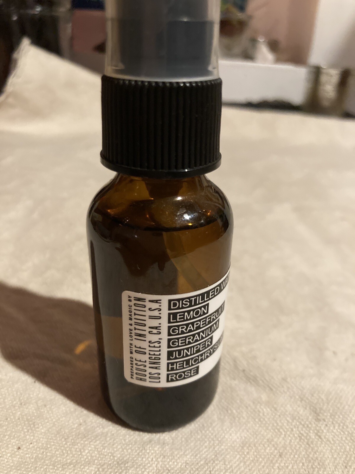 House Of Intuition Anew Organic Body Spray 1 oz, Lemon, Grapefruit, Geranium, He