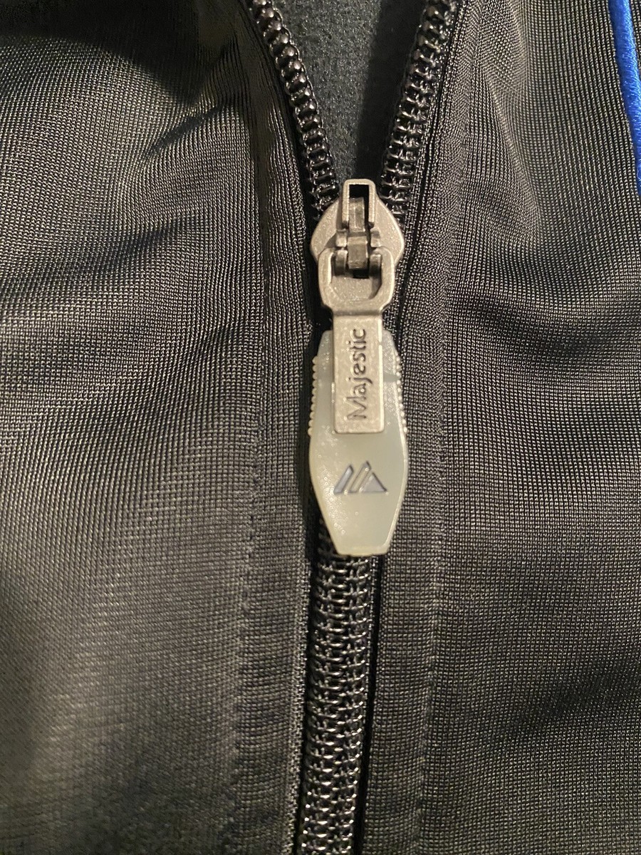 RARE Black And Blue Majestic Texas Rangers Jacket | eBay