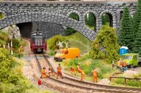 Noch 12801 Baustelle Am Gleis, Figuren Szene Mit Sound H0 (1:87), Fertigmodell